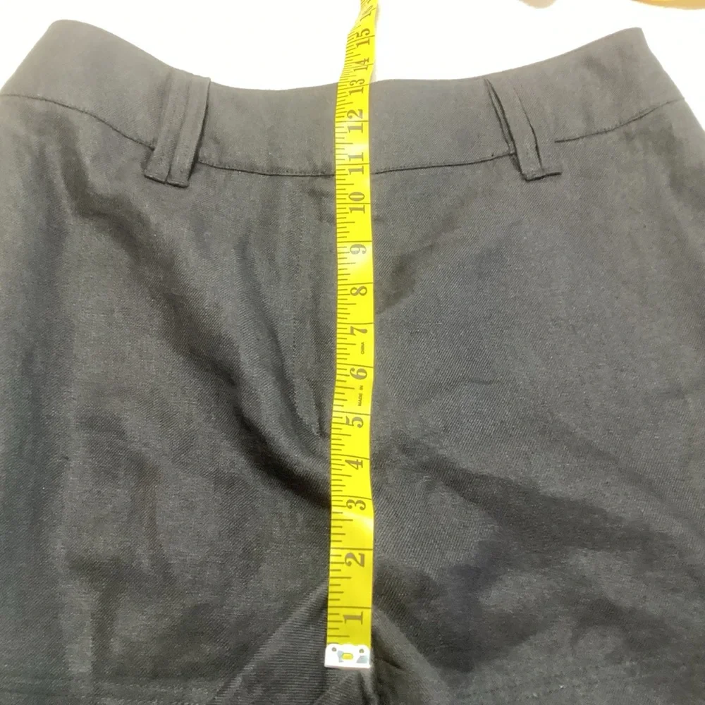 NEW Country Road Organic French Linen Wide Leg Shorts US 8 (AU/NZ 12) Black - Picture 8 of 11